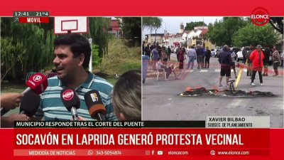 Municipio anunci&oacute; obras por el socav&oacute;n en barrio Francisco Ram&iacute;rez